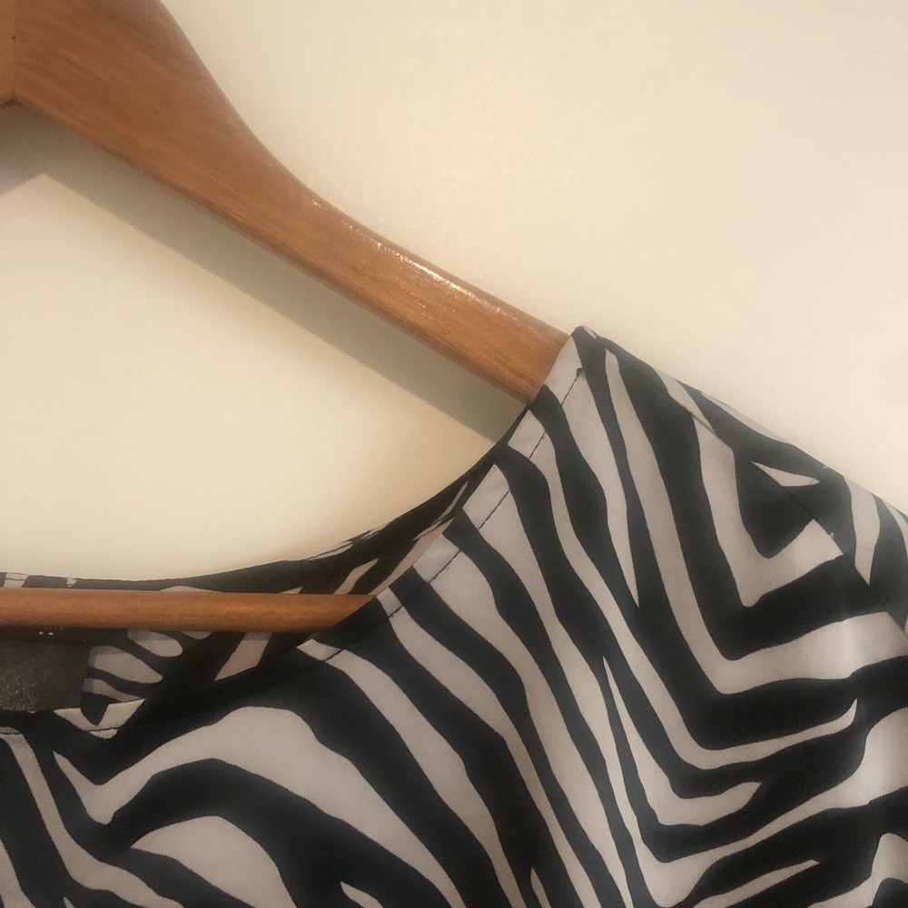 Ann Taylor Factory Zebra Blouse